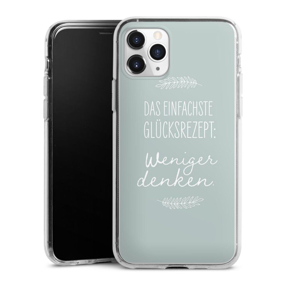 DeinDesign Handyhülle Das einfachste Glücksrezept, Apple iPhone 11 Pro Silikon Hülle Bumper Case Handy Schutzhülle