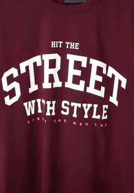 STREET ONE MEN T-Shirt mit Wording