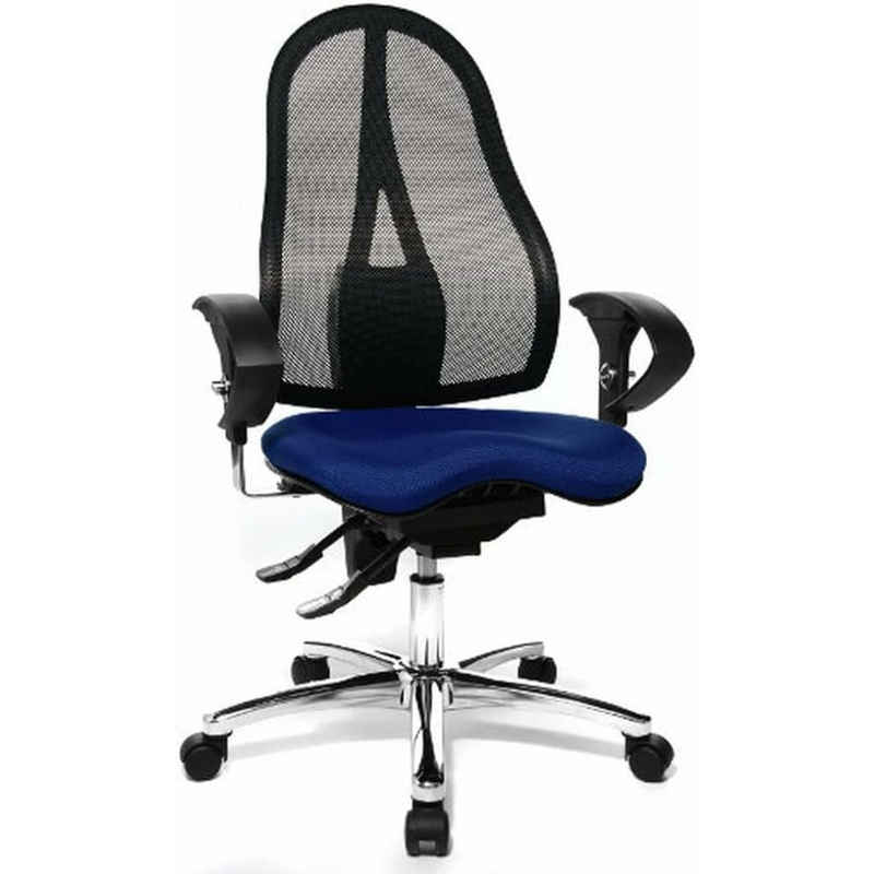 TOPSTAR Bürostuhl Bürostuhl Sitness® 15, ST19UT38 blau, chrom Stoff