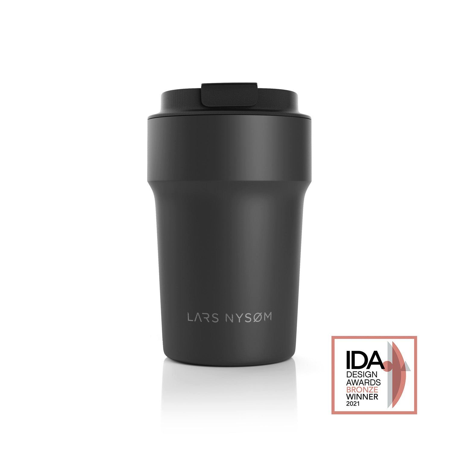 LARS NYSØM Thermobecher Bevægelse, Edelstahl, Auslaufsicherer Travel-Mug für Kaffee und Tee unterwegs 380ml 500ml