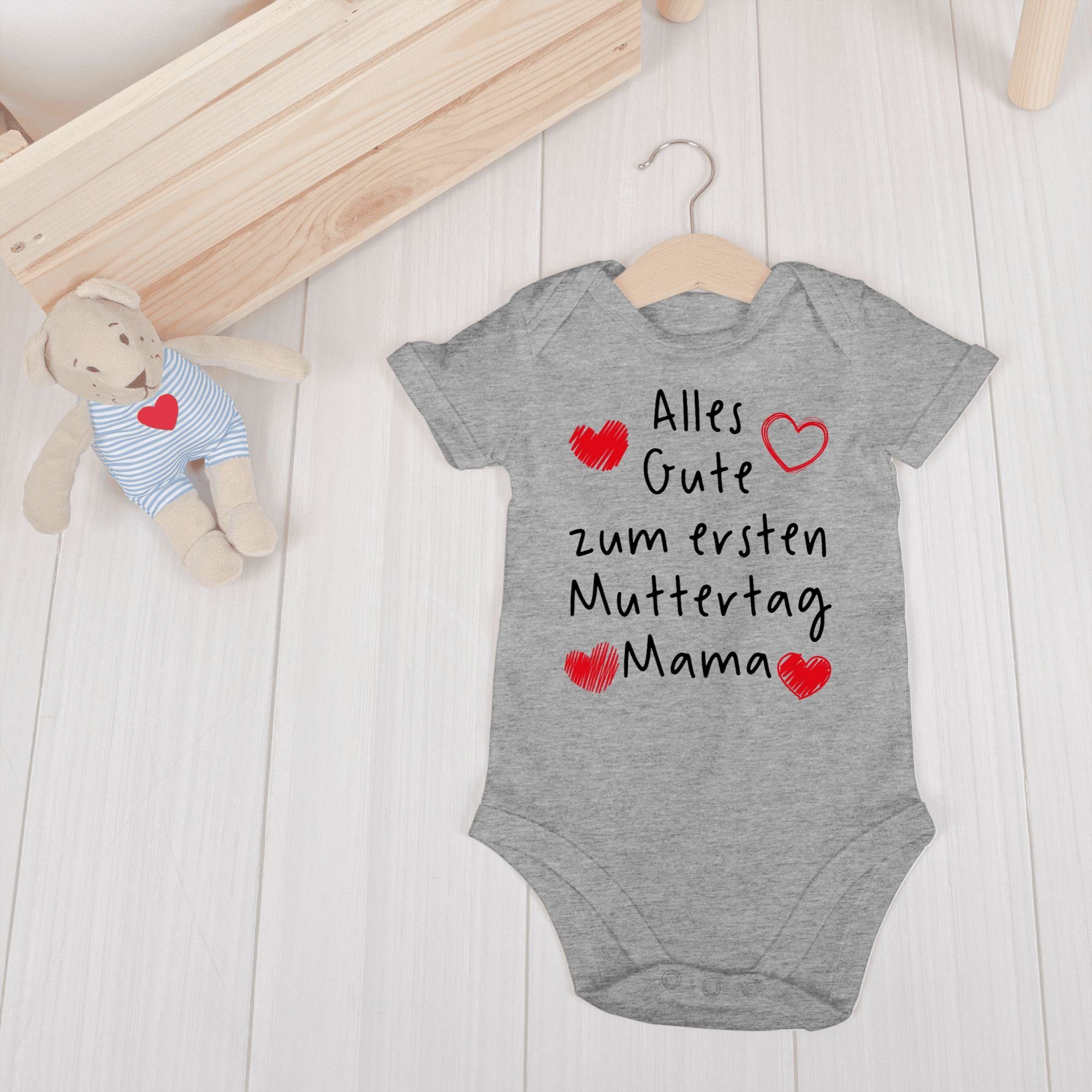 Shirtracer Shirtbody Alles Gute zum ersten Muttertag II (1-tlg) Muttertagsgeschenk