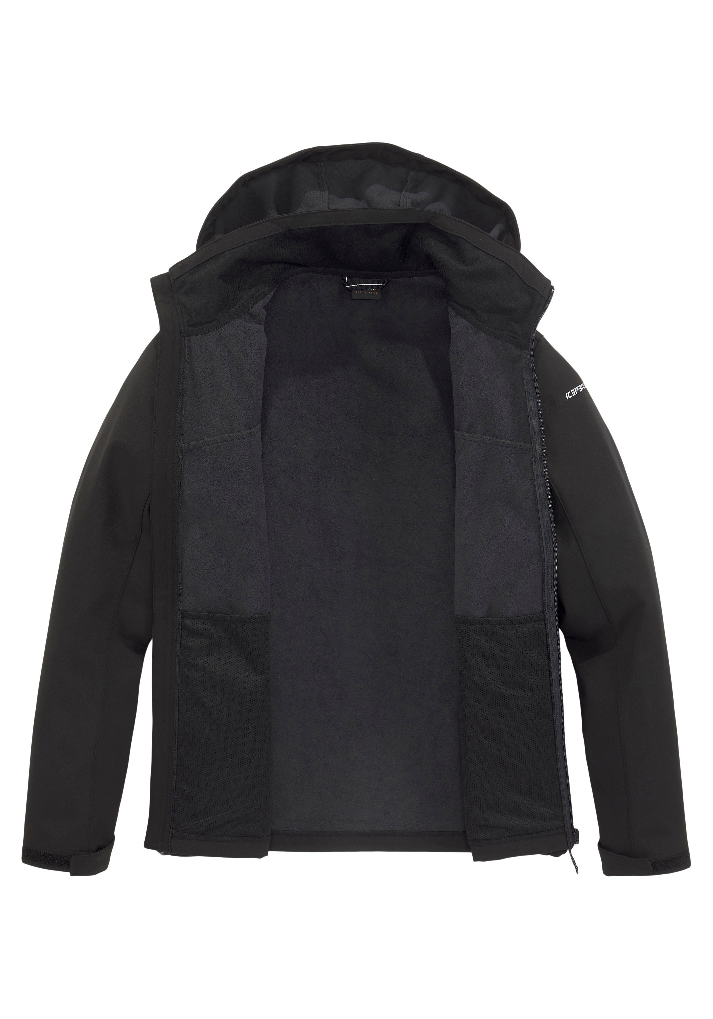 Icepeak schwarz BRIMFIELD Softshelljacke