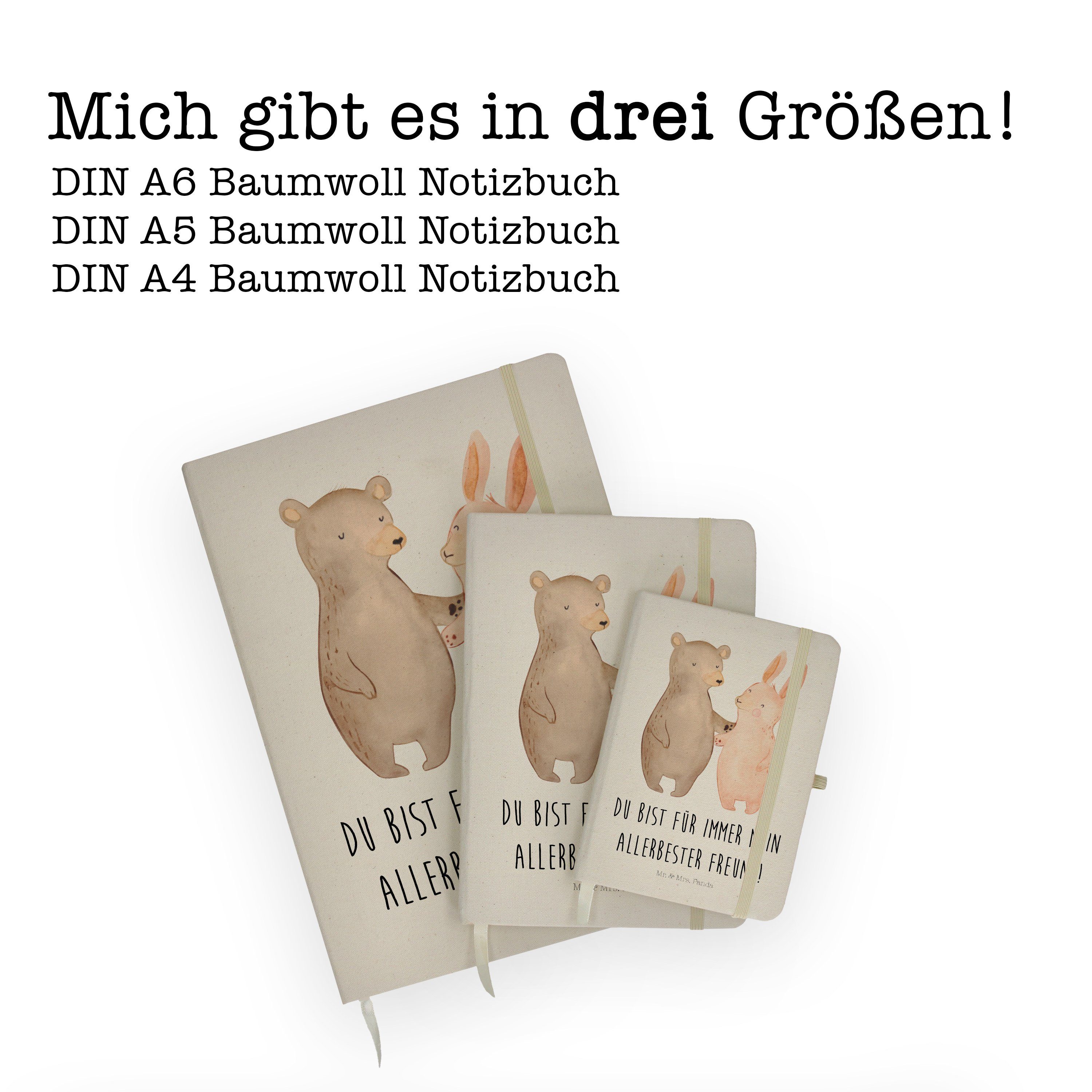 Mr. & Mrs. Panda Mrs. Notizbuch Transparent - Panda Geschenk, Skizzenbuch, Hase & Hocheitstag, Umarmen Bär Mr. 