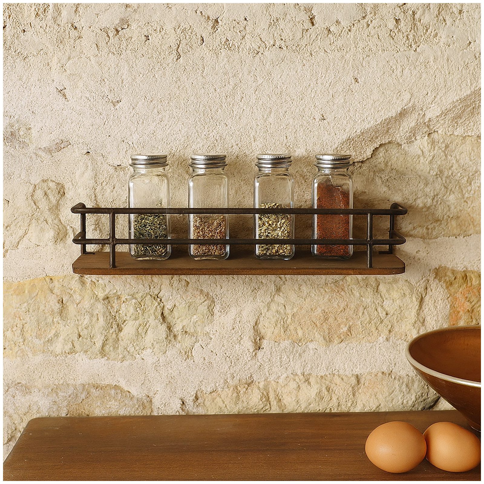 HTI-Living Wandregal Industrial Wandregal Holz mit günstig online kaufen