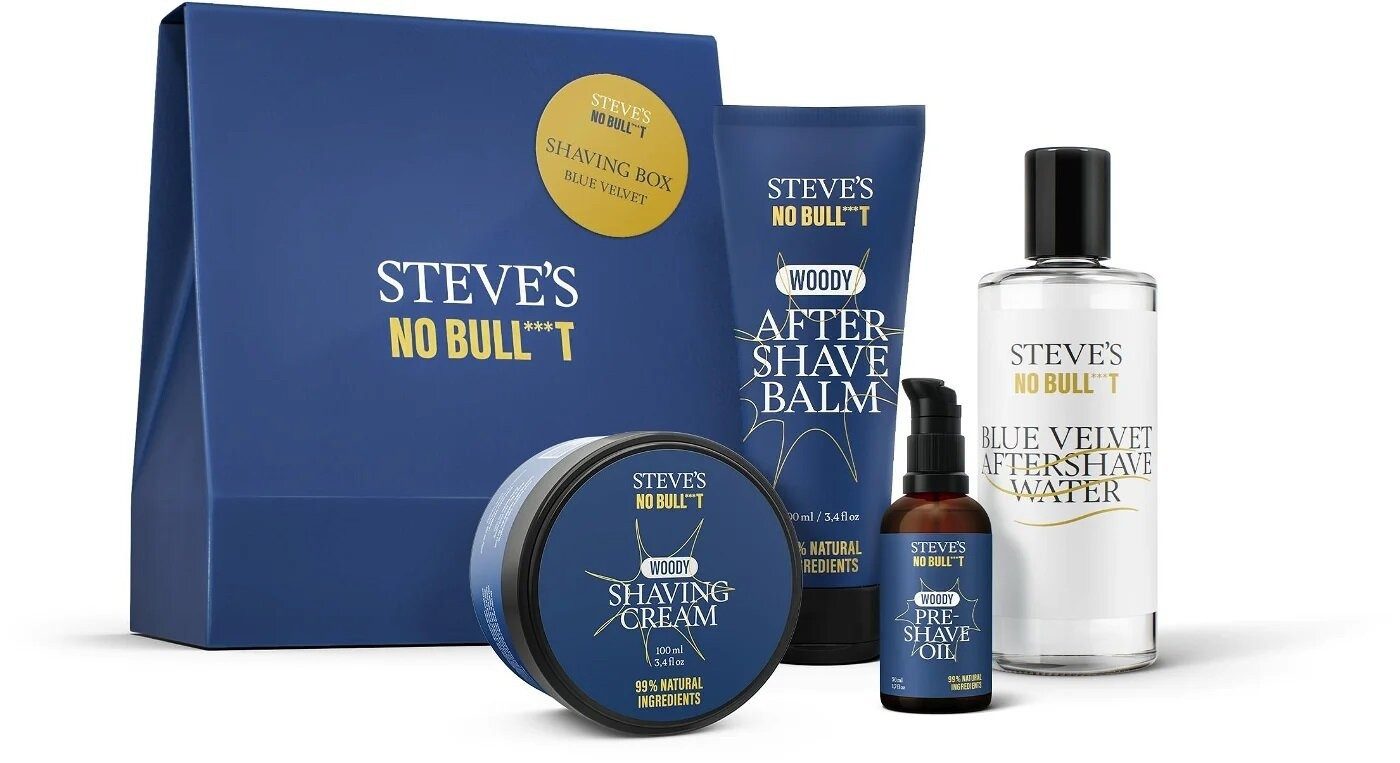 Steve´s Pflege-Set Stevùv Holicí box Blue velvet