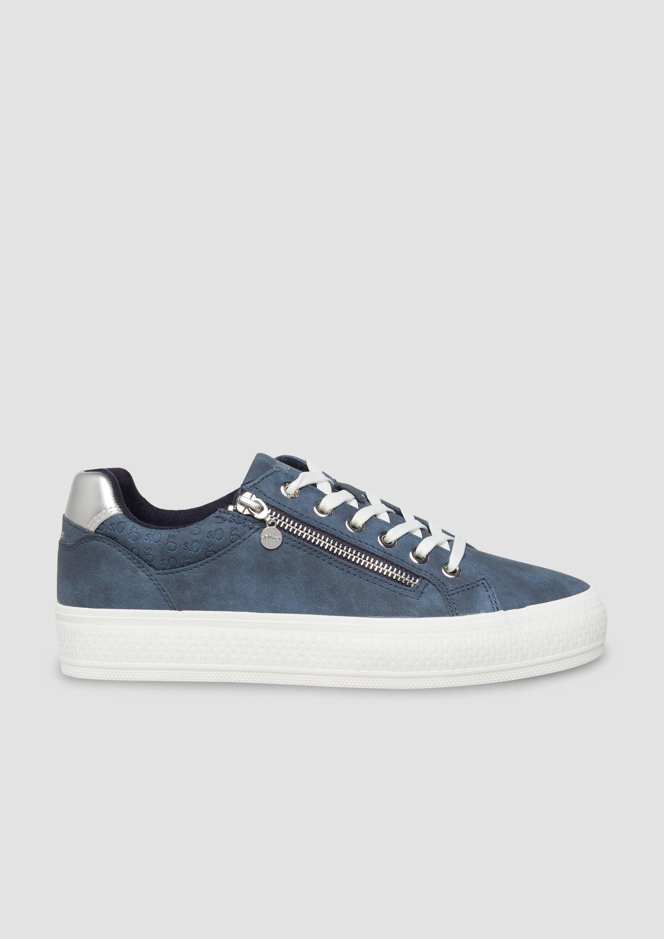s.Oliver Sneakers Sneaker Sneaker mit Reißverschluss und Gummisohle