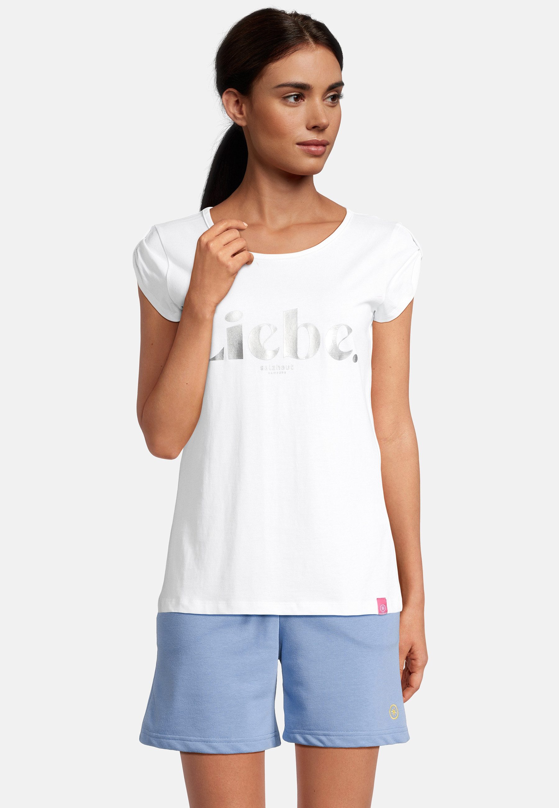 salzhaut T-Shirt BIIKE LIEBE Damen Tailliert günstig online kaufen