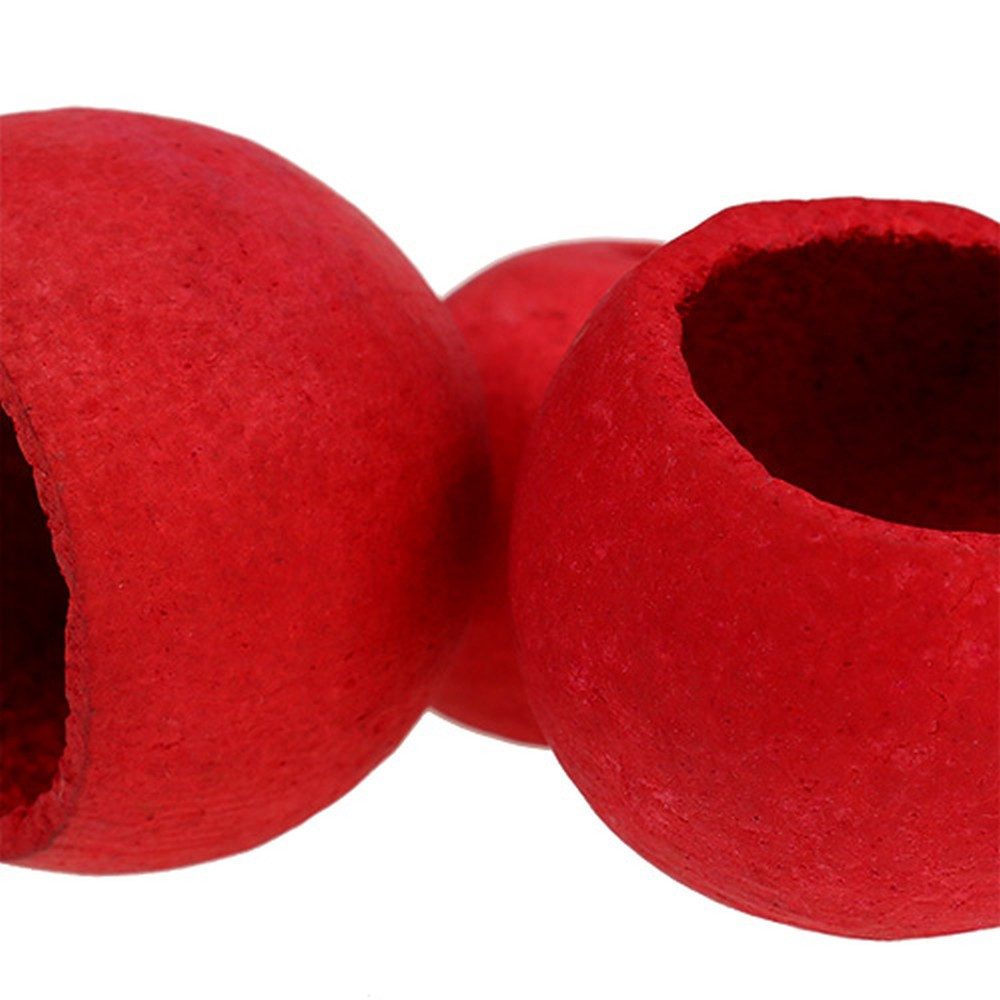Trockenblume Bell Cup klein Rot 25 St - Deko Frucht für Adventskranz, 25 Stück, Florists Products, Höhe 5 cm