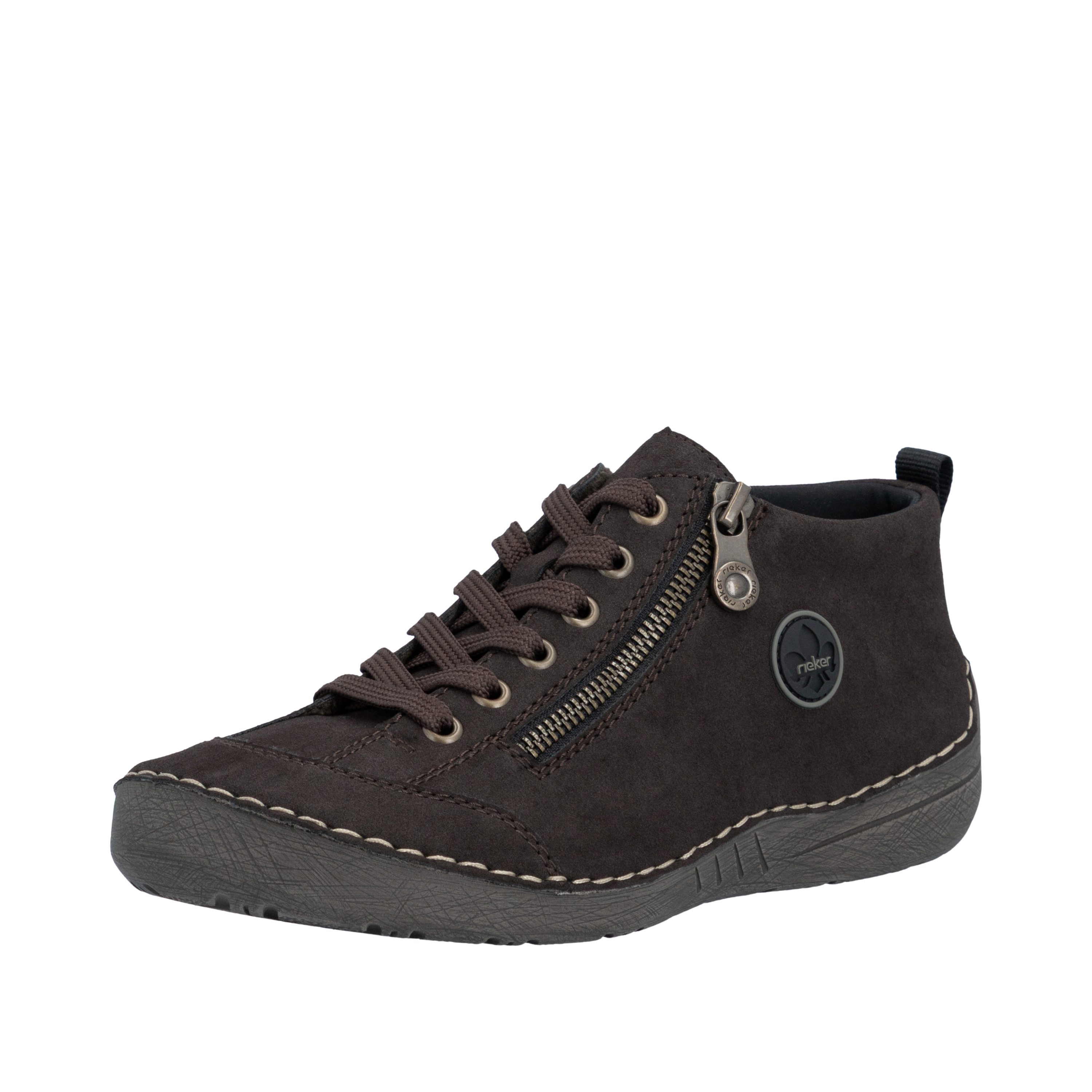 Rieker Schnürboots Sneaker, Schnürschuh, Outdoorschuh mit Reißverschluss
