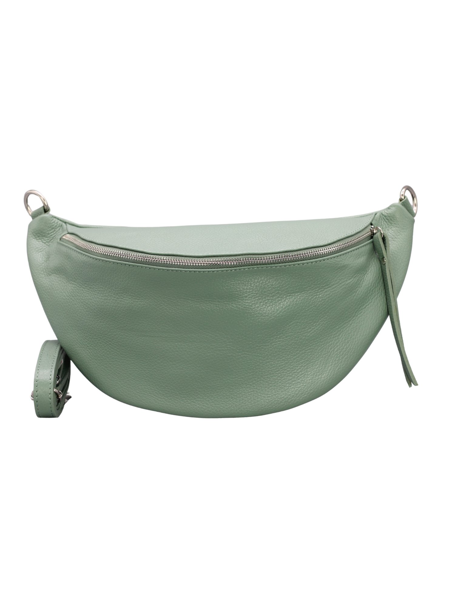 Adel Bags Schultertasche EMMA XL Umhängetasche Crossbody Bag Gürteltasche mit 2 Riemen, echtes Leder, hergestellt in Italien