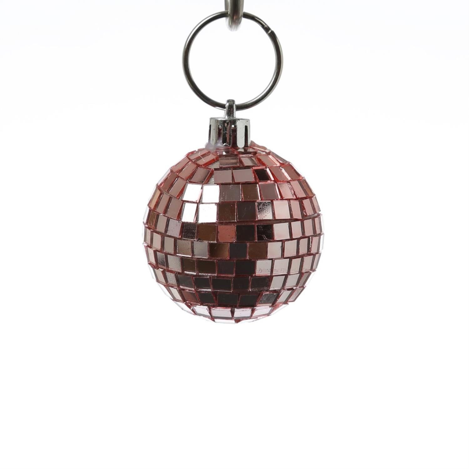 MARELIDA Christbaumschmuck Weihnachtsbaumschmuck Discokugel Spiegelkugel Baumkugel D: 5cm kupfer