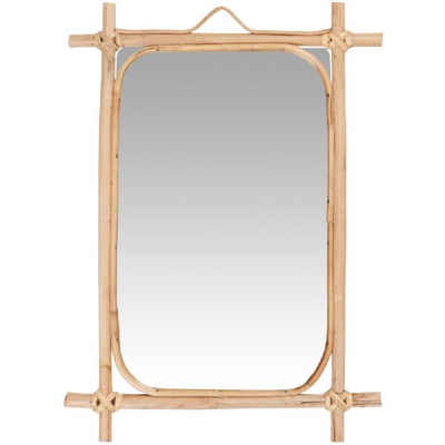 Ib Laursen Spiegel Ib Laursen Wandspiegel mit Bambuskante (35,5x22cm)