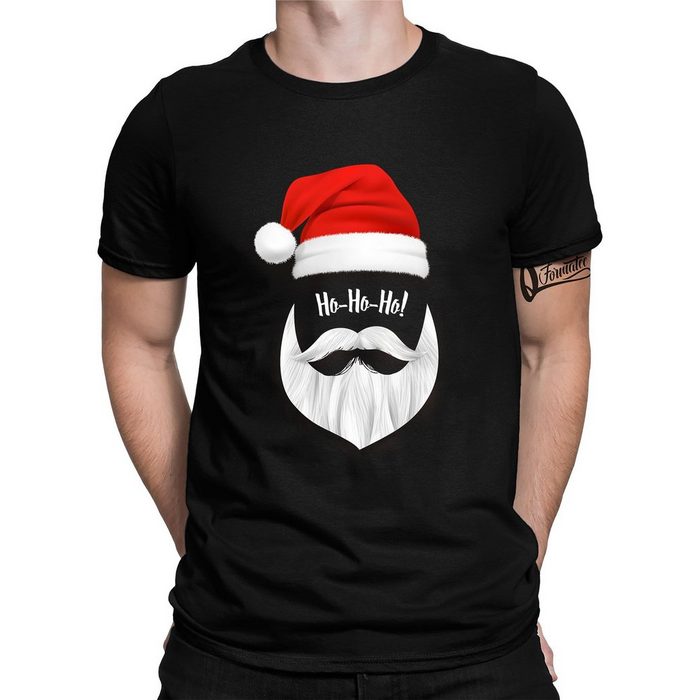 Quattro Formatee Kurzarmshirt Ho-Ho-Ho! Santa Clause Herren T-Shirt (1-tlg)