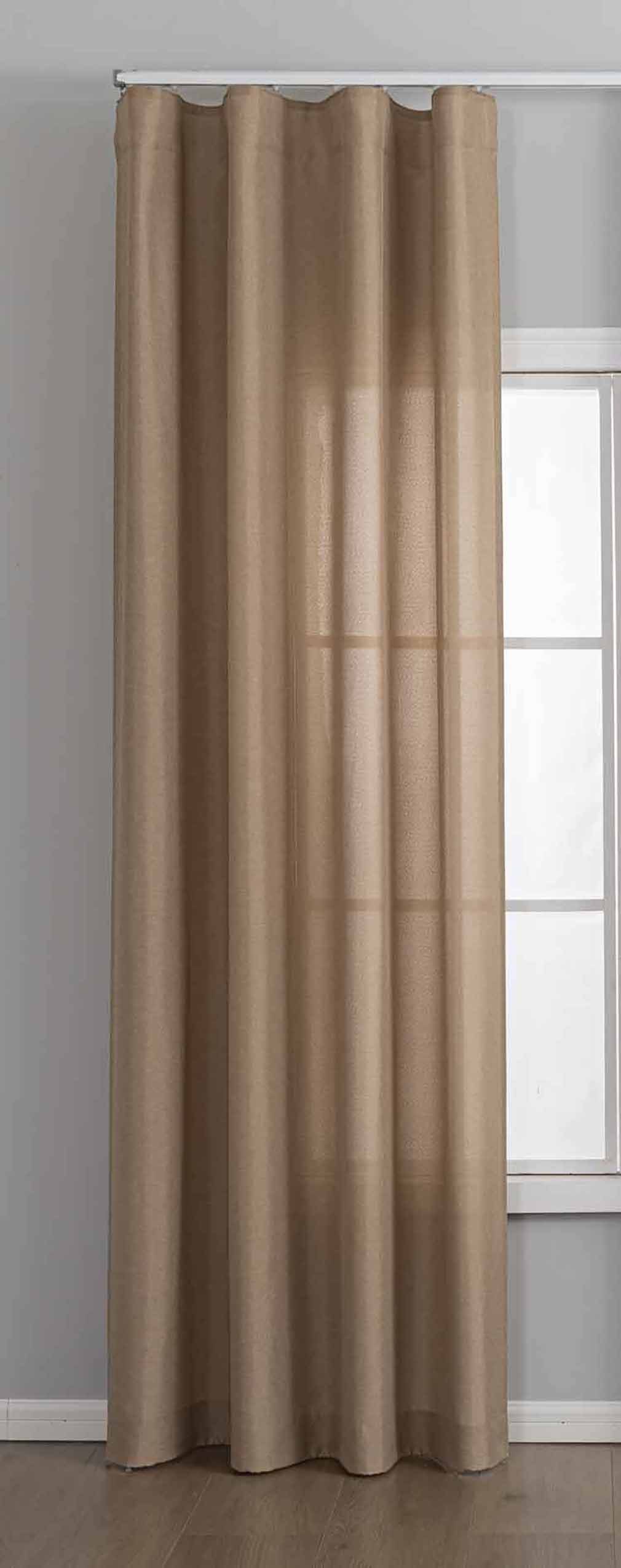 Gardinenbox Vorhang (1 St), Faltenband, blickdicht, Cationic, Vorhang Catio günstig online kaufen