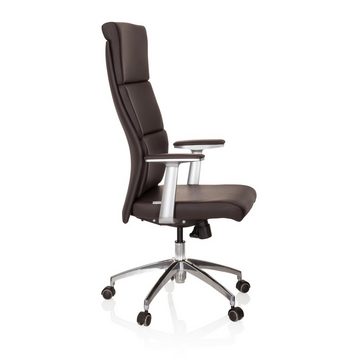 hjh OFFICE Drehstuhl Luxus Chefsessel MONZA 20 Leder mit Armlehnen (1 St), Bürostuhl ergonomisch