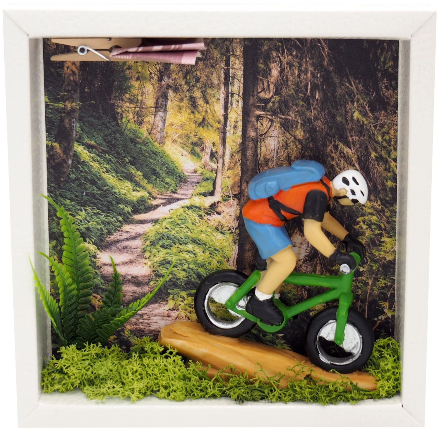 ZauberDeko Geschenkbox Geldgeschenk Verpacken Mountainbike Fahrrad Tour Mann Sport Ausrüstung