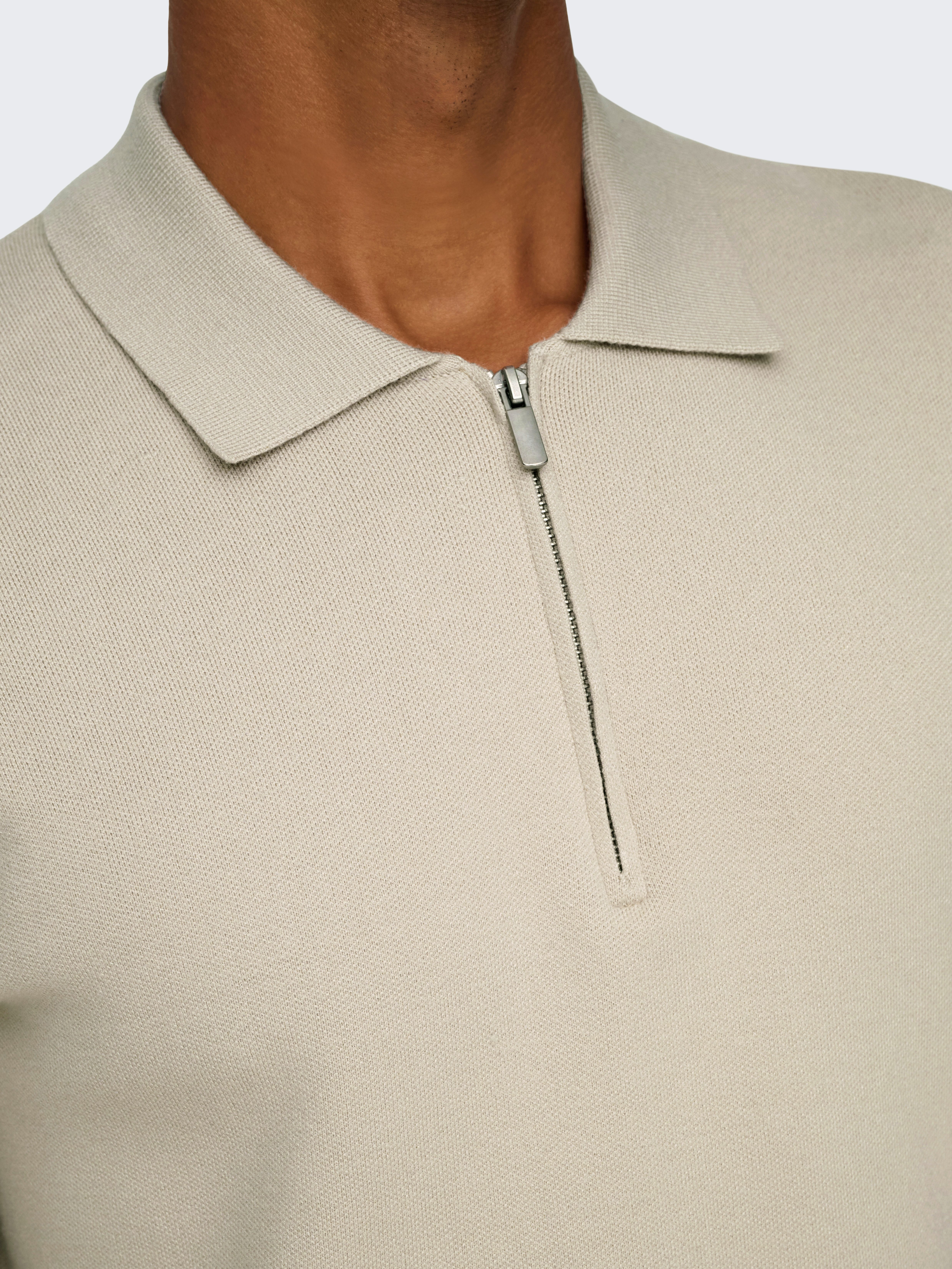 ONLY & SONS Polokragenpullover ONSCOOPER REG LS 12 HALF ZIP POLO