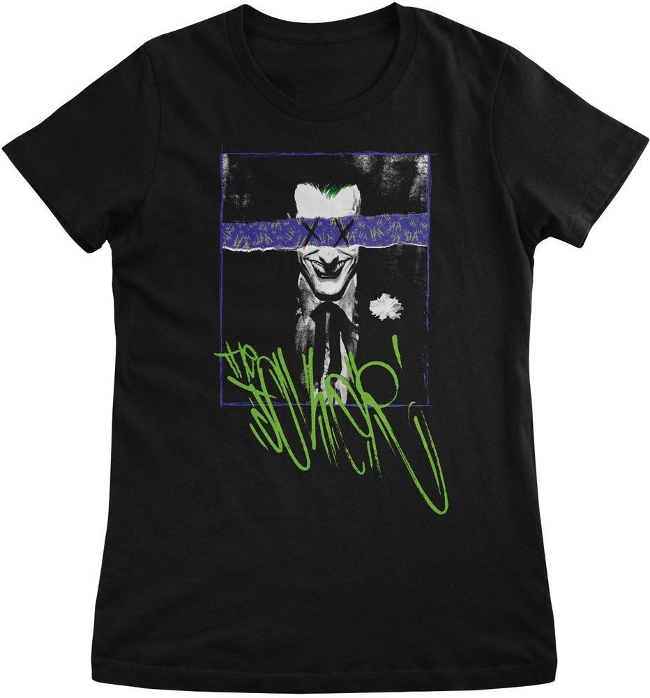 Batman T-Shirt The Joker Signature Girly Tee