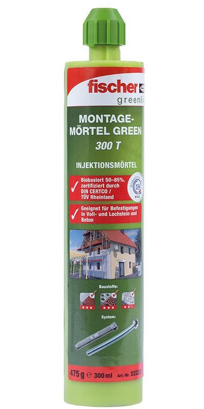 Thumbnail - fischer Schrauben- und Dübel-Set Fischer Montagemörtel Green 300 T K