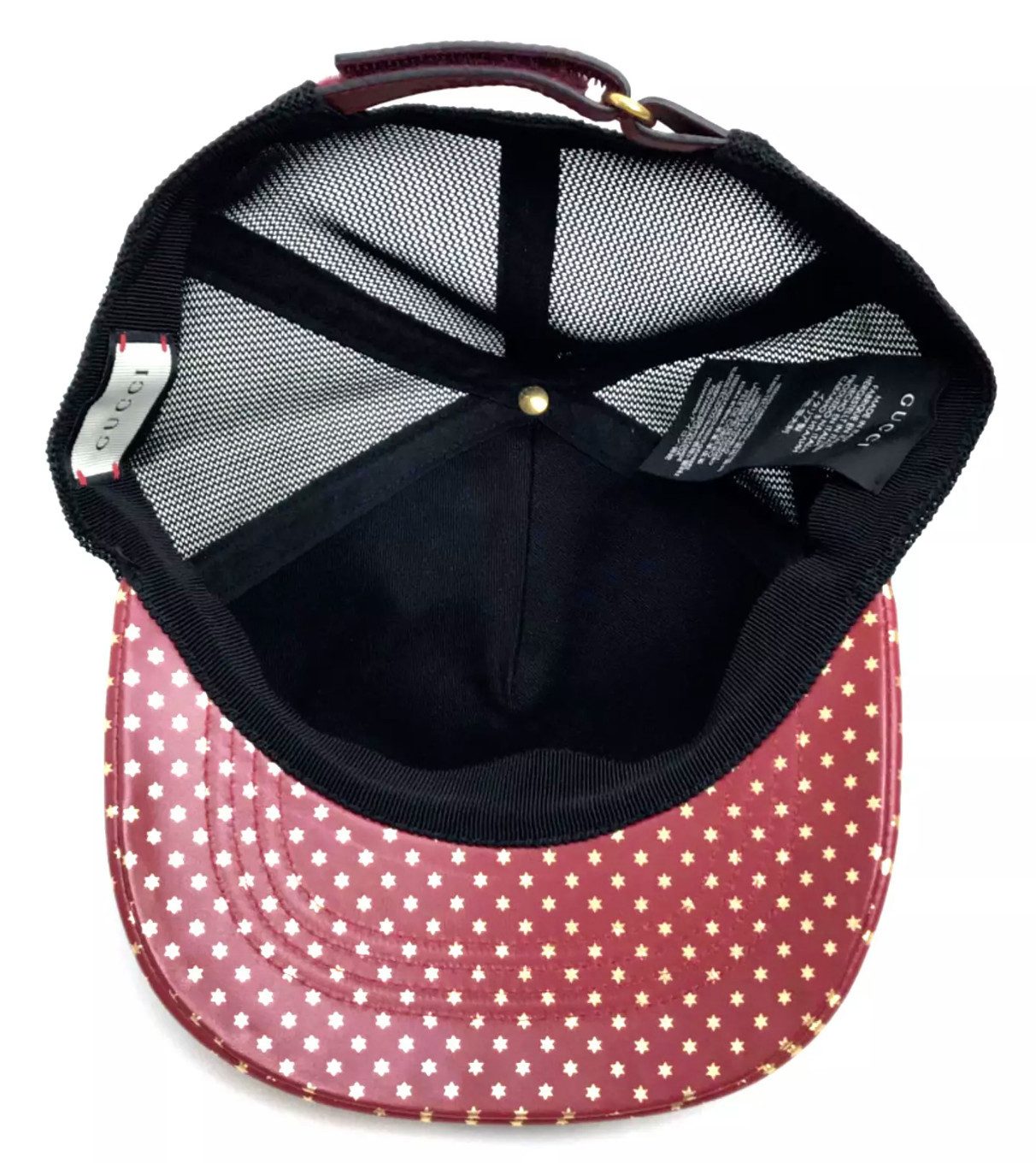 GUCCI Baseball Cap X SEGA Kalbsleder GUCCY Stars 80er-Jahre Begrenzter Stückzahl, mehr produziertes Sammlerstück