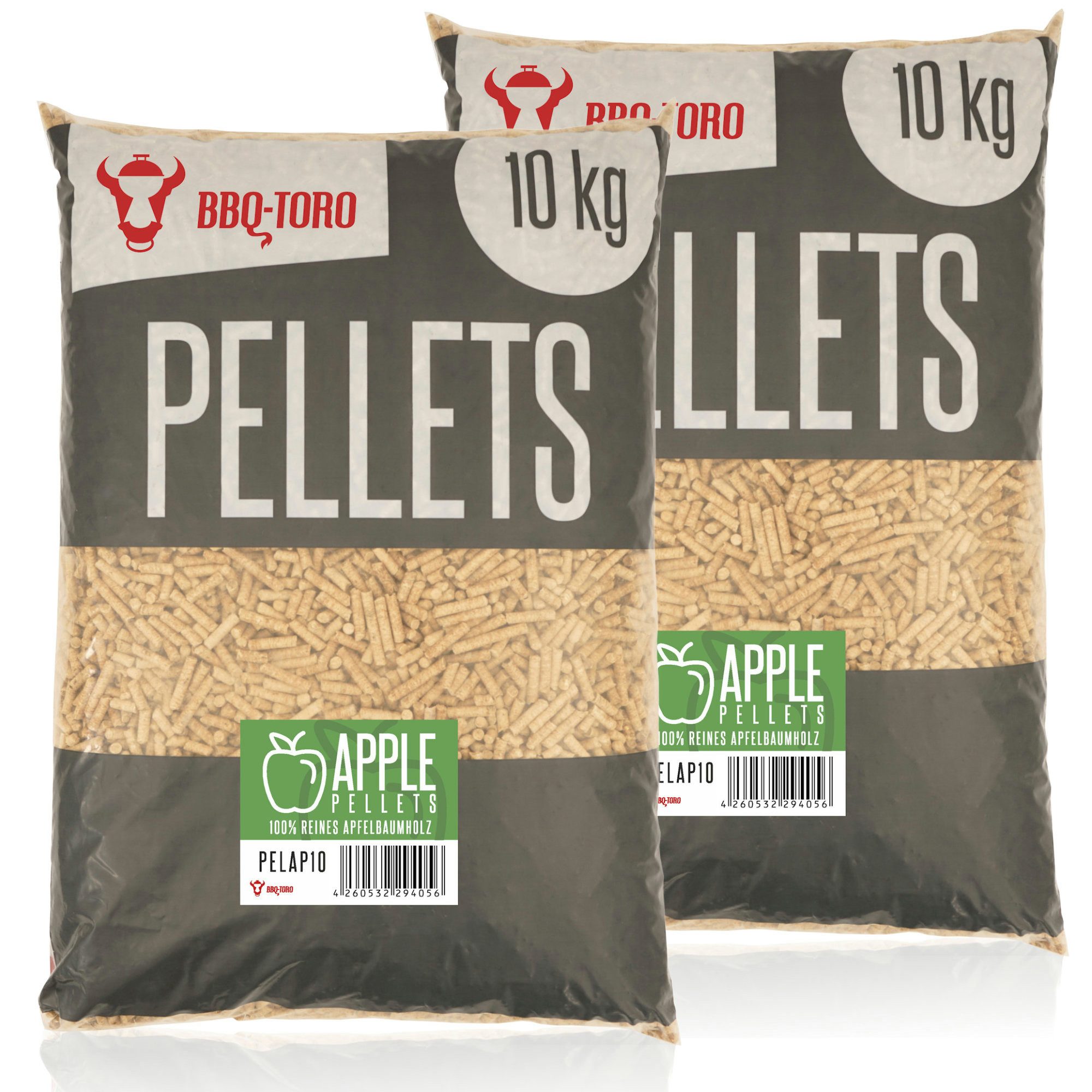 BBQ-Toro Holzpellets Apple Pellets aus 100% Apfelbaumholz, 20 kg, Räucherpellets, 20.00 kg