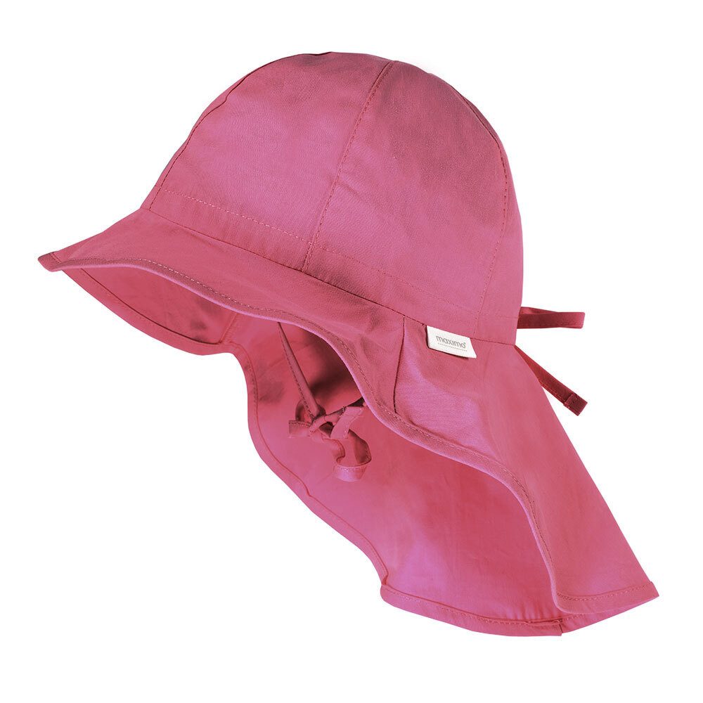 MAXIMO Fischerhut MINI GIRL-Flapper, Schleife Band, Nackenschutz, UV (1-St) Popeline