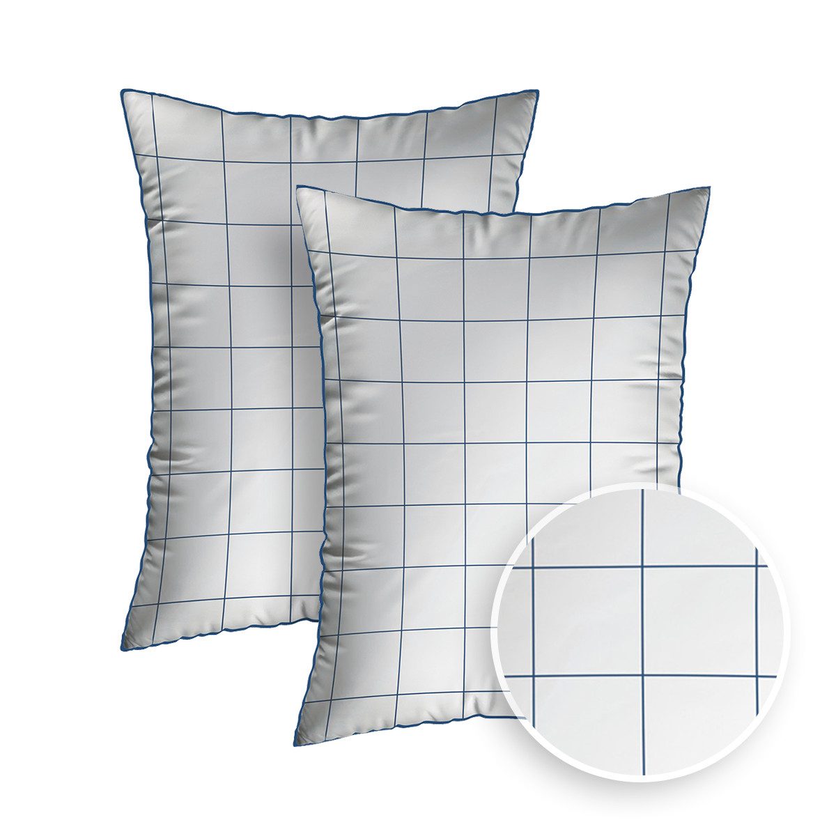 Pure cottom Kissenbezug 2er Set Baumwollperkal günstig online kaufen