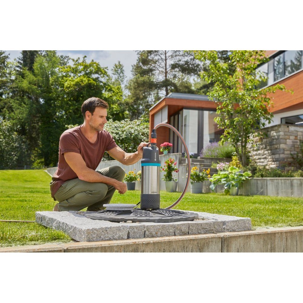 GARDENA Submersible Pump 5900/4 Inox automatic - Submersible Pump - Black/Silver