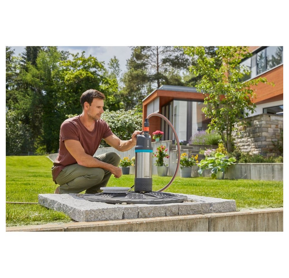 Thumbnail - GARDENA Tauchpumpe 5900/4 Inox automatic - Tauchpumpe - schwarz/silber
