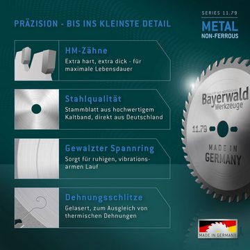 QUALITÄT AUS DEUTSCHLAND Bayerwald Werkzeuge Kreissägeblatt HM Kreissägeblatt - 225 x 2.6/1.8 x 30 Z68 TF, 30 mm (Bohrung) TF neg. (Zahnform) negativ (Zahnstellung)