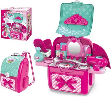 COIL Kosmetik-Set Kinder-Make-up-Set, Make-up-Spielzeug für Mädchen, 21-tlg., Rollenspiel für Kinder, tragbares Spielzeug, ‎22x13x28 cm