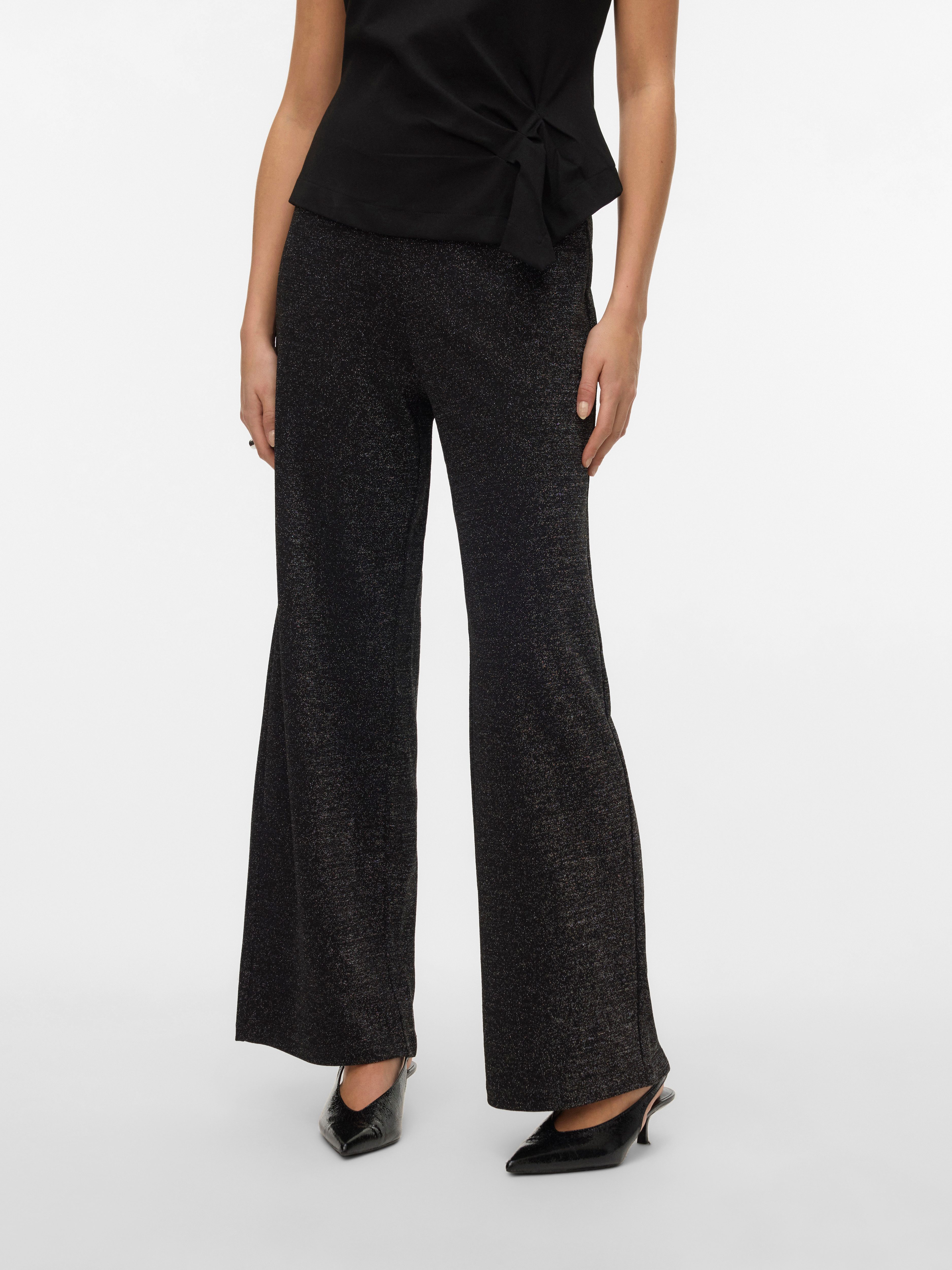 Vero Moda Schlupfhose VMBERLIN MW WIDE GLITTER PANT NOOS Sommerhose günstig online kaufen