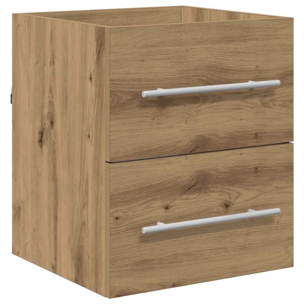 vidaXL Badezimmerspiegelschrank Waschbeckenunterschrank Artisan-Eiche 38,5 x 41 x 48 cm (1-St)