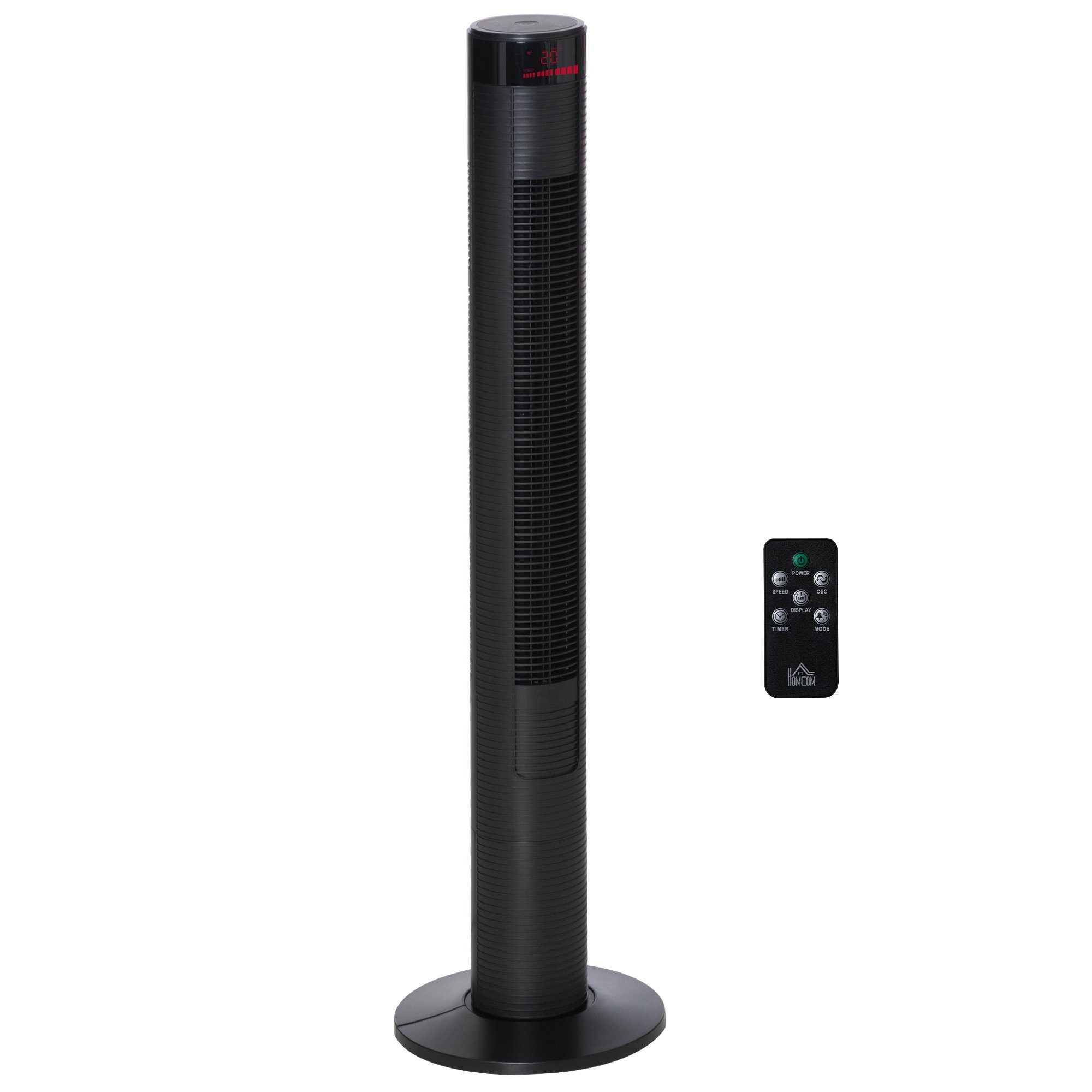 HOMCOM Standventilator Turmventilator mit Fernbedienung, 31.5 cm Durchmesse günstig online kaufen