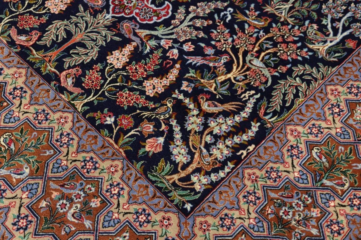 rechteckig, Orientteppich, Höhe: Seidenkette 6 160x237 Trading, Orientteppich mm Isfahan Handgeknüpfter Nain