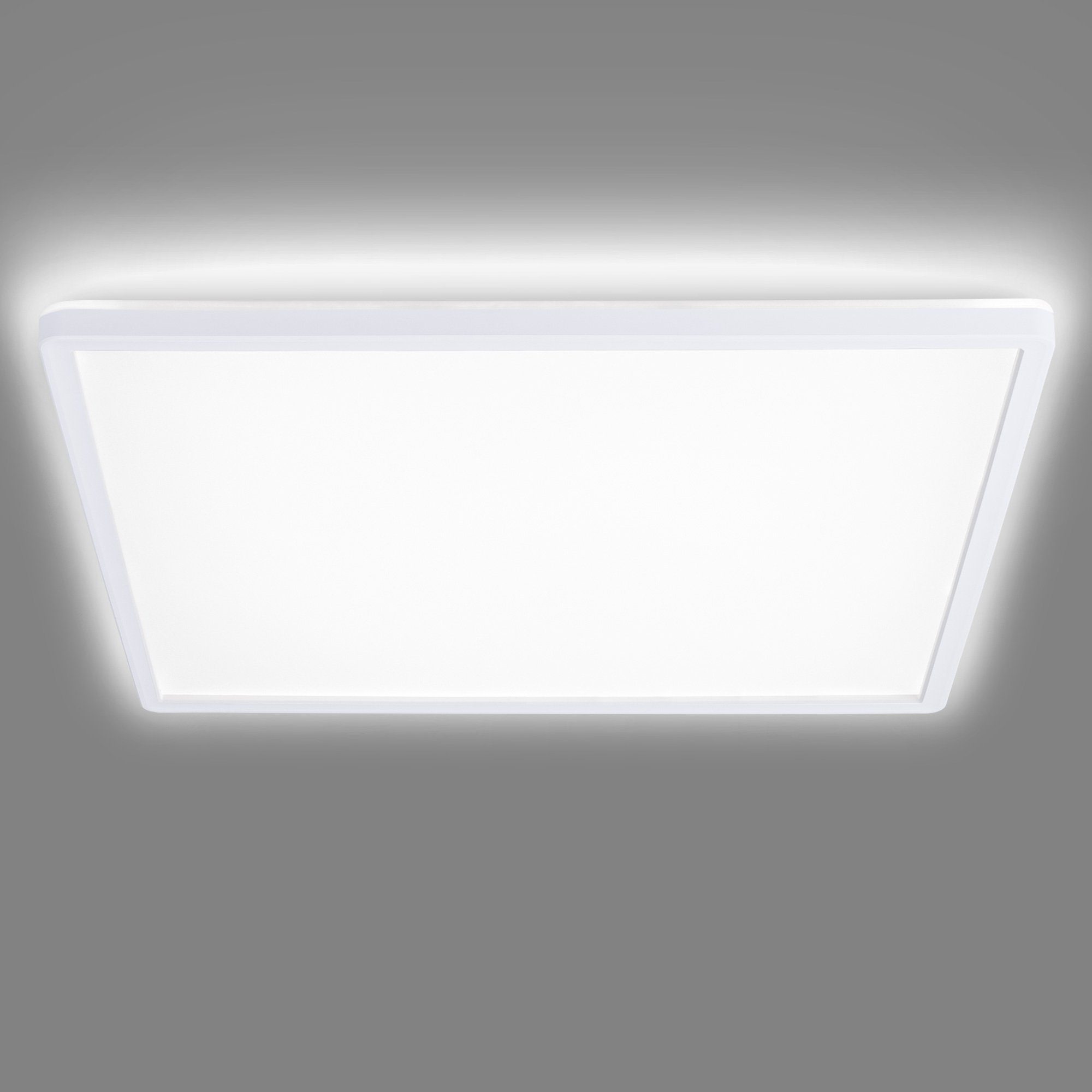 - Deckenleuchte Navaris ultra flach - Hintergrundbeleuchtung dimmbar LED mit Deckenleuchte