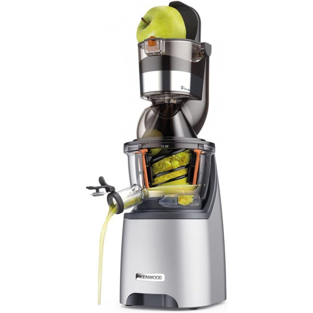 KENWOOD Entsafter JMP800 Slow Juicer PureJuice Pro - Entsafter -  aluminium/grau, 1,5 L Tresterbehälter