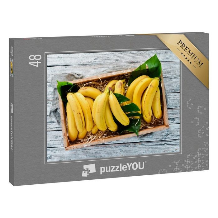 puzzleYOU Puzzle Frische Bananen 48 Puzzleteile puzzleYOU-Kollektionen Obst Essen und Trinken