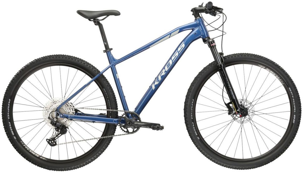 Kross Mountainbike KROSS MTB Hardtail Level 5.0 29" blau 11 Gänge, 11 Gang Shimano DEORE M5100 Schaltwerk, Kettenschaltung