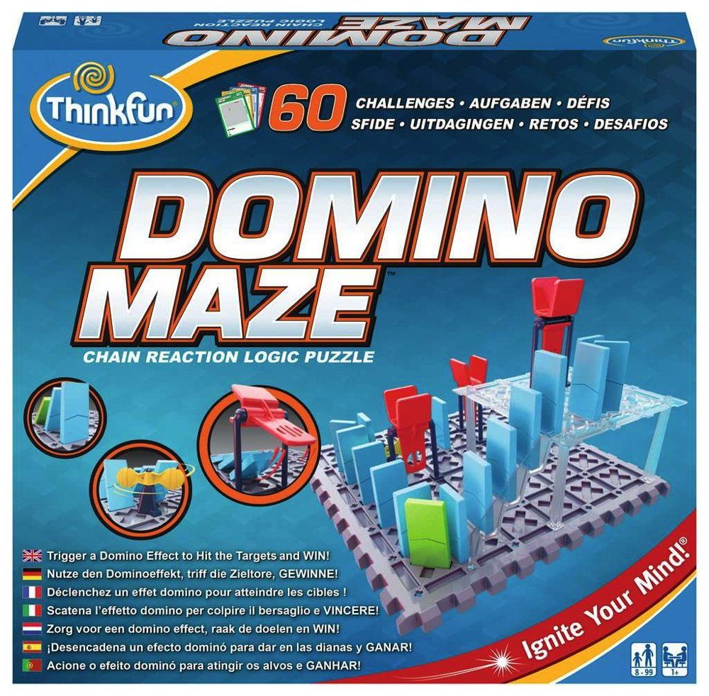 Thinkfun® Spiel, ThinkFun Familienspiel Logikspiel Domino Maze™ 76373