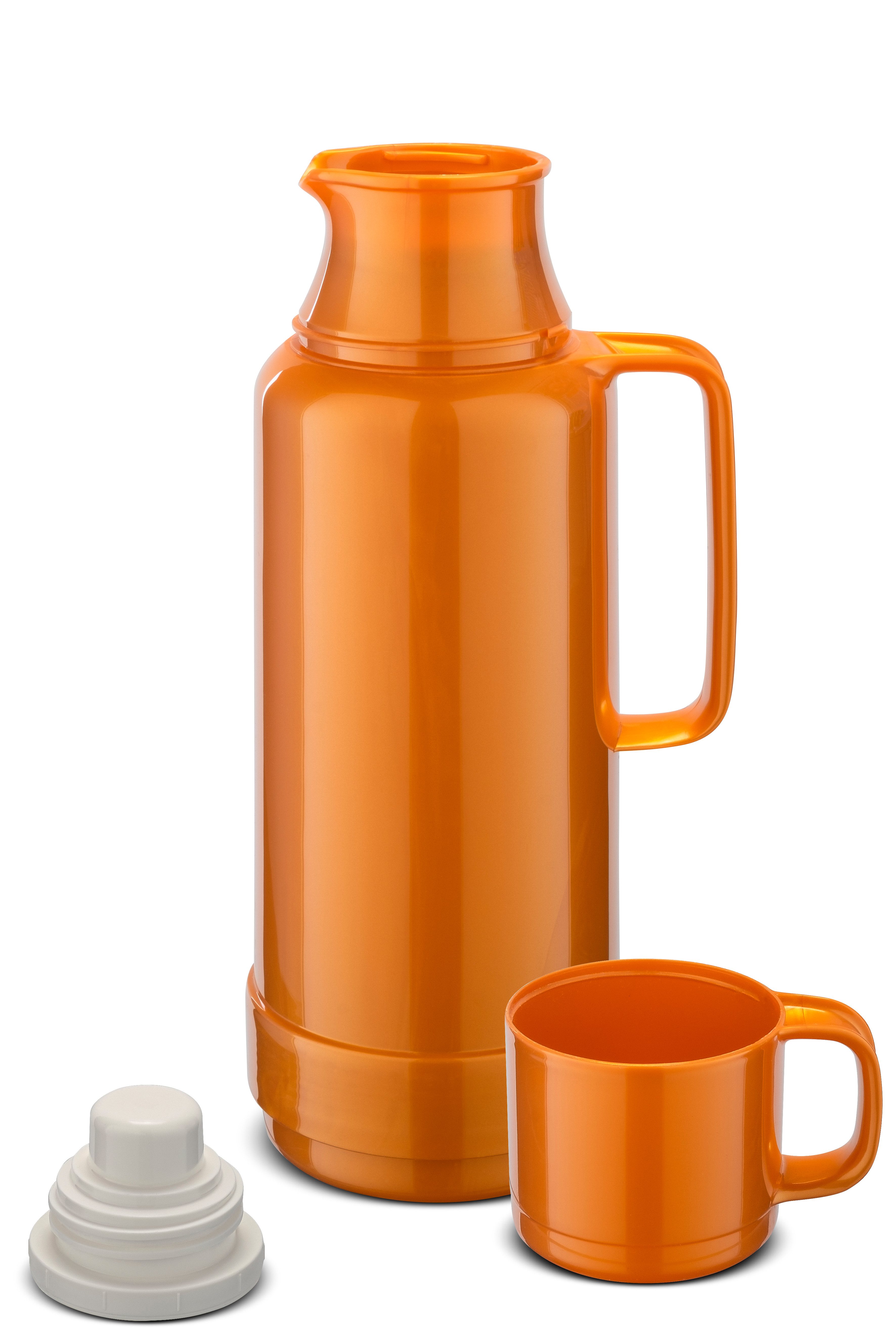 ROTPUNKT Thermoflasche Thermoflasche 1,0 Liter I 80 Glaseinsatz I hochwertig I 24 Std warm, doppelwandiger Glaseinsatz