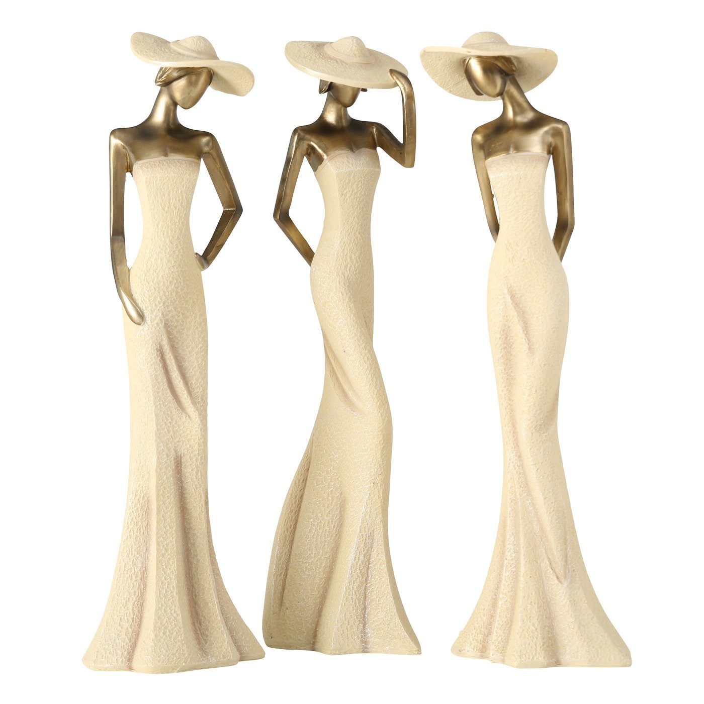 MF Skulptur Elegante Damenfiguren La Belle Époque Dekofigur Höhe 50cm (3 St)
