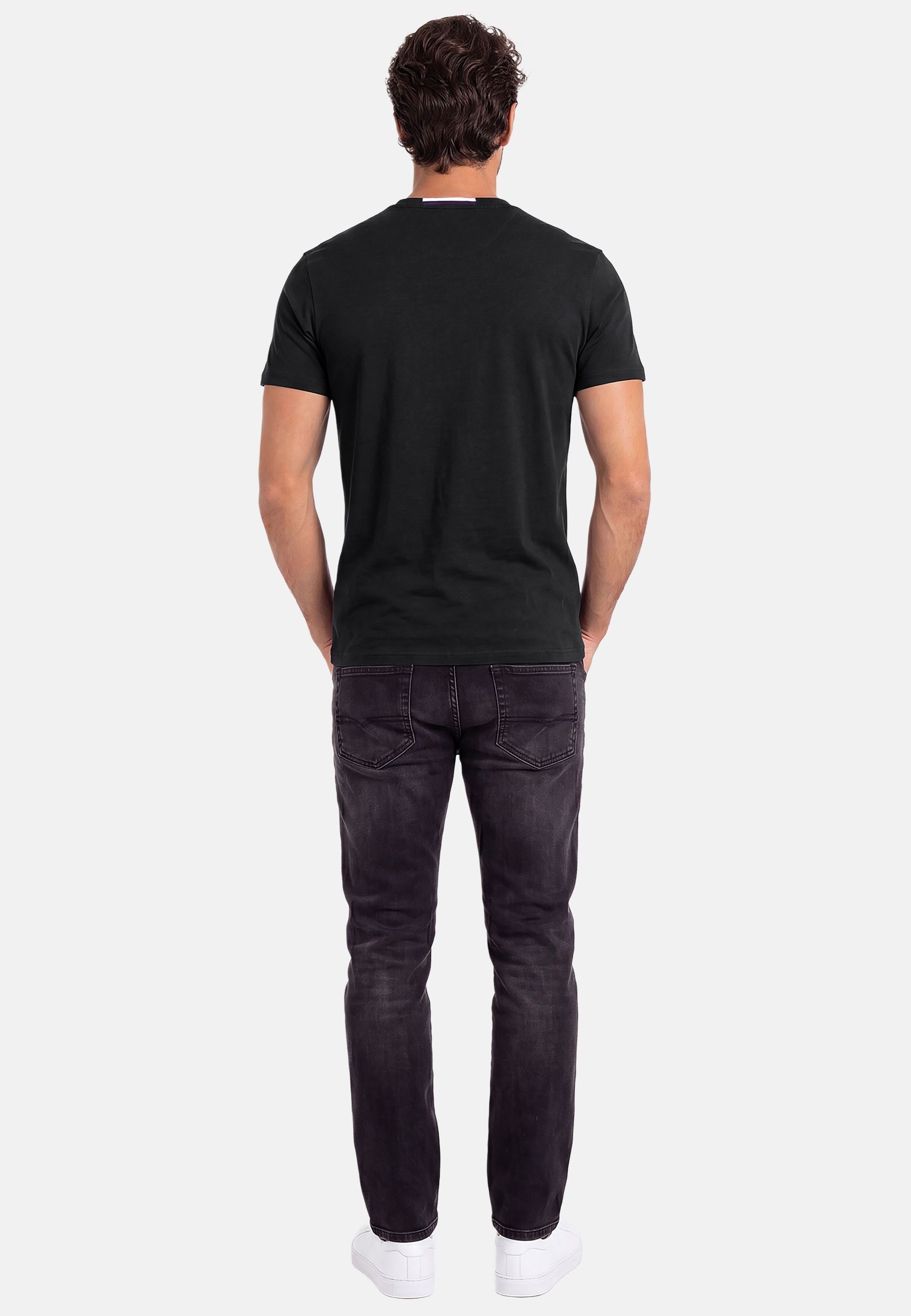 U.S. Polo Assn. T-Shirt USNaash – Herren Basic Shirt aus 100 % Baumwolle Klassischer Rundhalsausschnitt, weiches Material und Logo-Stickerei – Bild 4 von 5