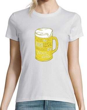 Youth Designz T-Shirt "Du Brauchst Noch Ein Bier" Damen T-Shirt mit trendigem Frontprint