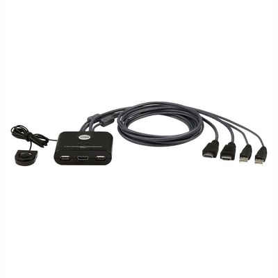 Aten CS22HF USB FHD HDMI Kabel Switch 2-Port Computer-Adapter