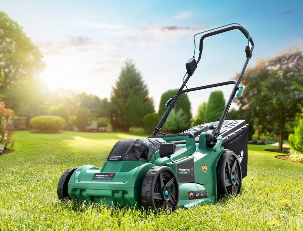 Powertec Garden Akkurasenmäher Akku-Rasenmäher mit 43 günstig online kaufen