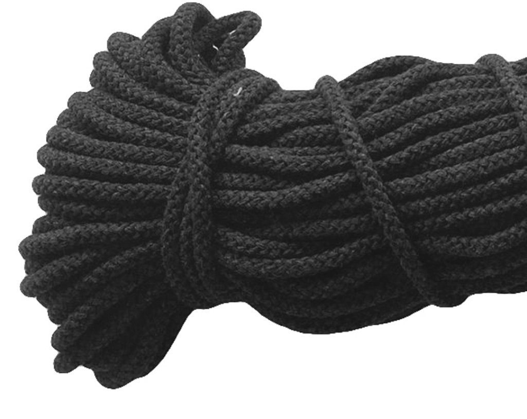 Mississhop Kordel 100 m / Ø 5 mm / Ø 3 mm Baumwollkordel Seil Kordel 100 % Baumwolle