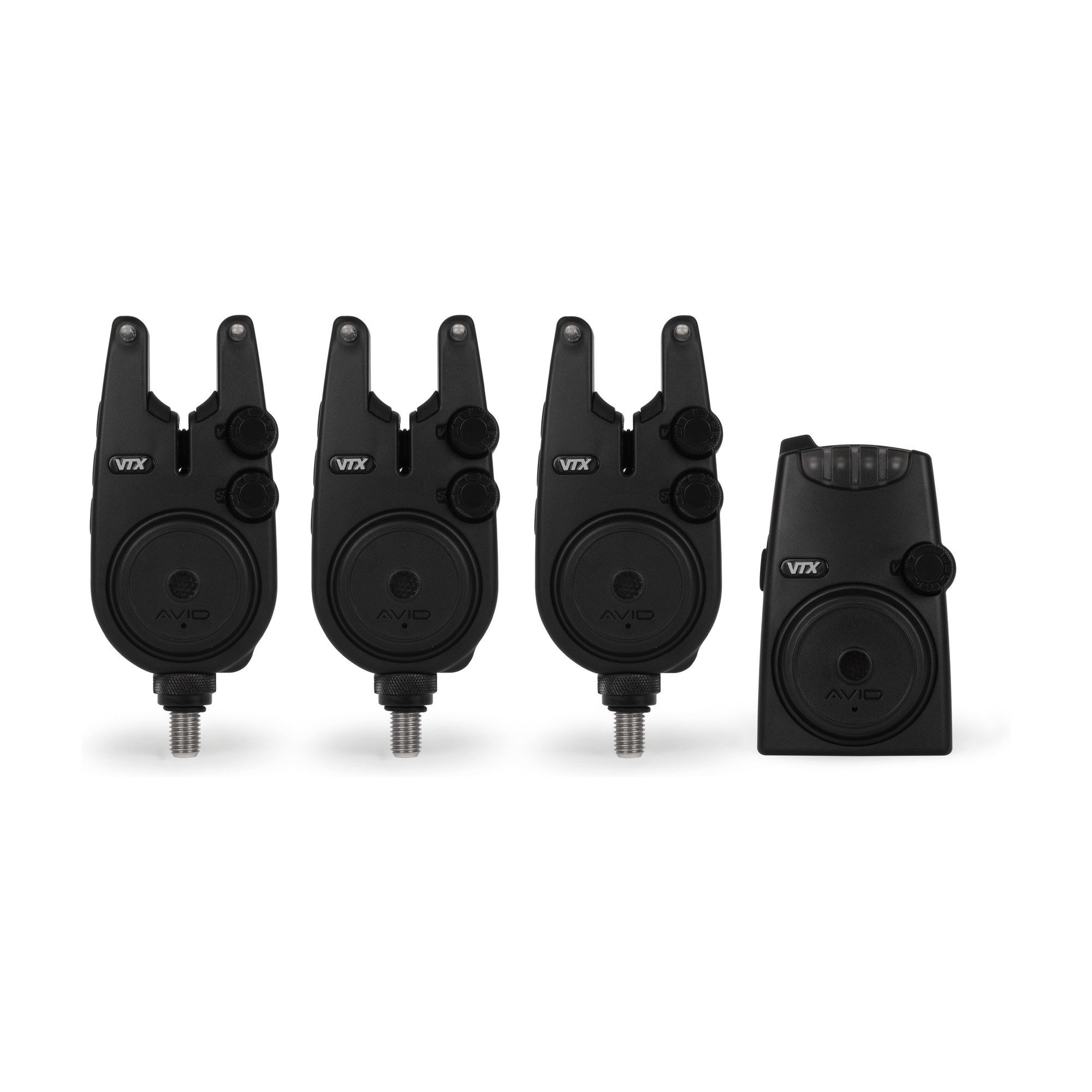 Avid Carp elektronischer Bissanzeiger VTX 3+1 Bite Alarm Set