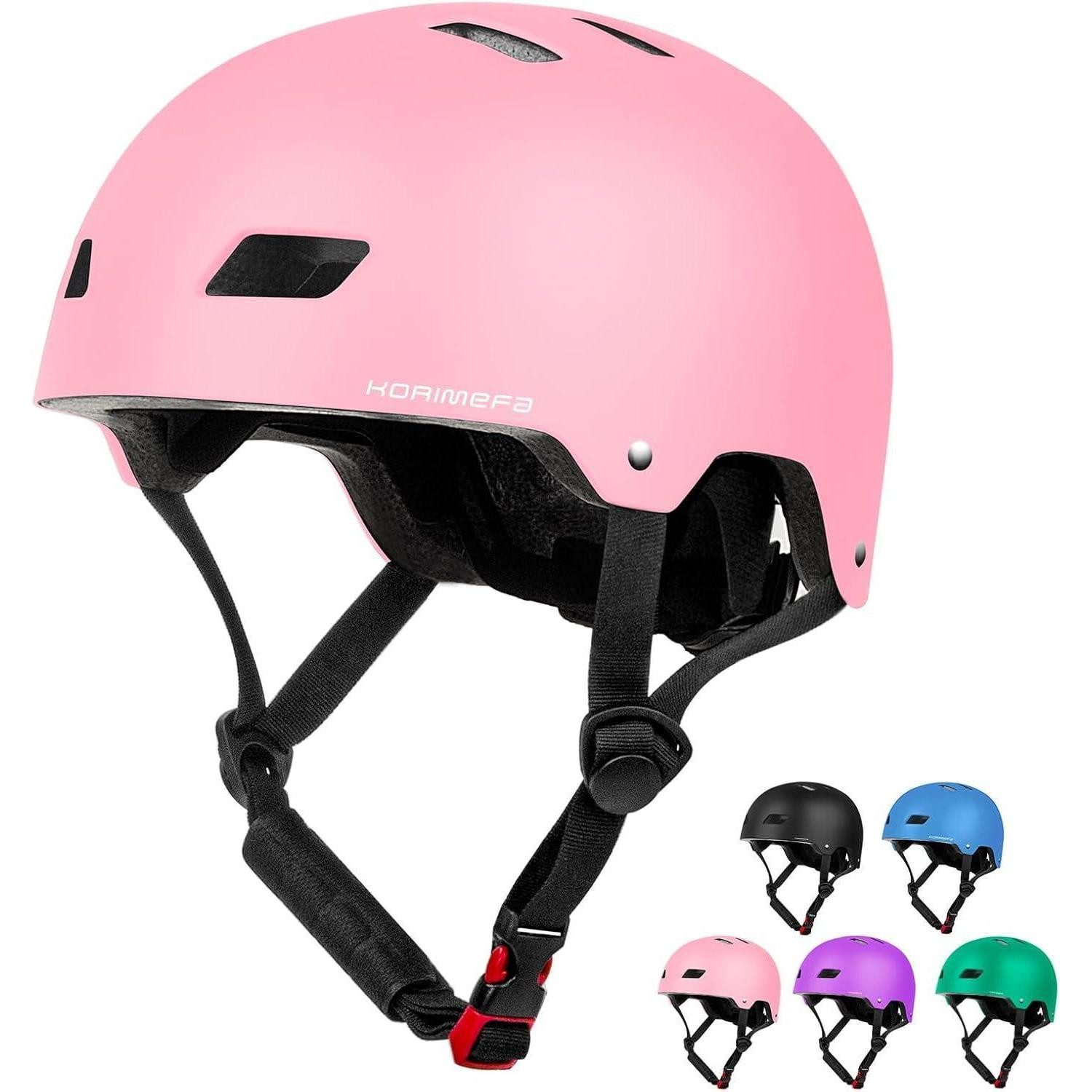 Kinderfahrradhelm Kinder Fahrradhelm Skateboard Scooter Motorrad BMX 3-14 Jahre Pink