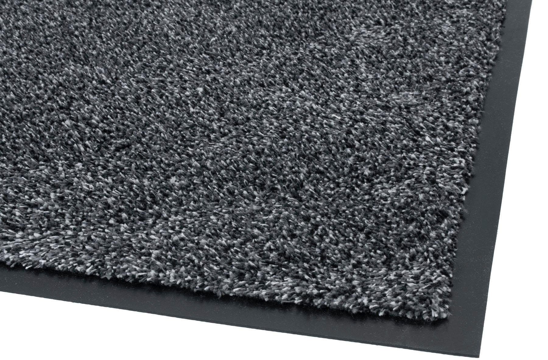 Primaflor-Ideen Outdoor in Fußmatte rechteckig, 9 und Schmutzfangmatte, In- waschbar FLEXI, schwarz/grau/graphit geeignet, Textil, Höhe: mm,